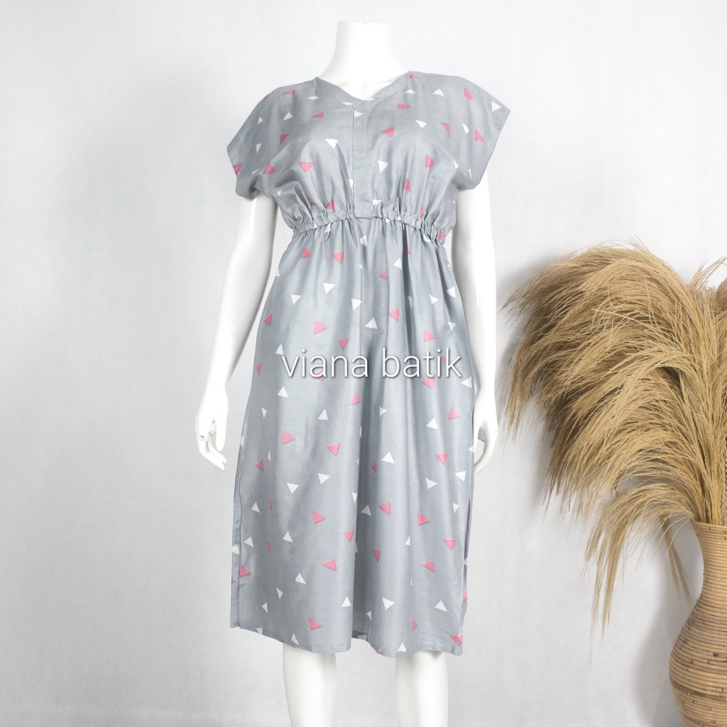 Dress Manohara / Daster Serut Pinggang Motif SGT Rayon