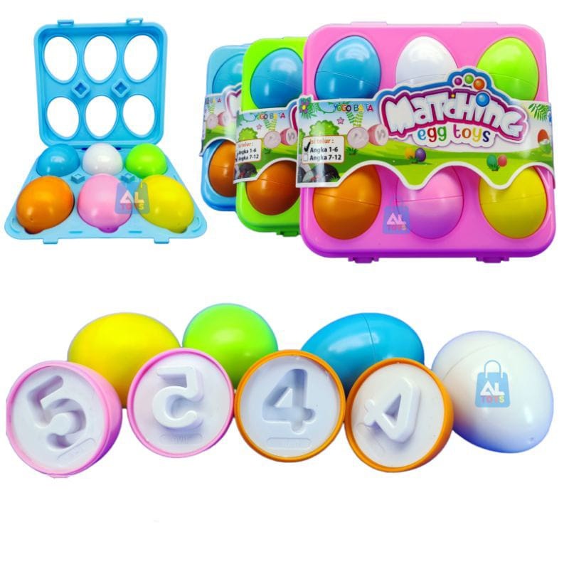 PROMO - MAINAN ANAK MURAH MATCHING EGG TOYS TELUR PUZZLE ANGKA YE8 /mainan edukasi /mainan anak /mainan murah /kado mainan anak