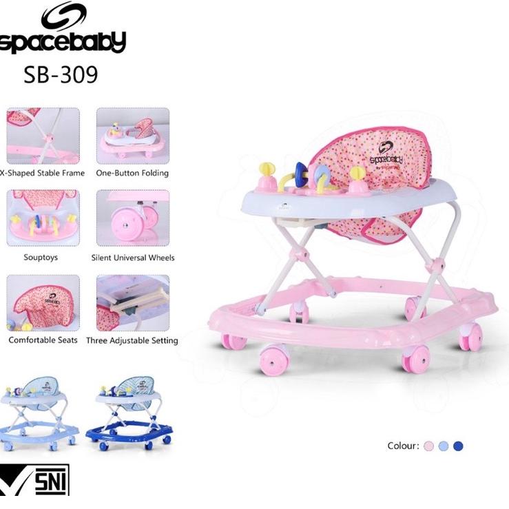 Grosir Pembelian SIYA ✨ FREE KARDUS & BUBBLEWRAP Baby Walker Apollo Space Baby SB 302 306 309 Bantu 