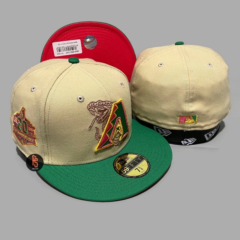 TOPI NEW ERA ORIGINAL 5950 20TH ANNIV ARIZONA DIAMONDBACKS CAMEL GREEN