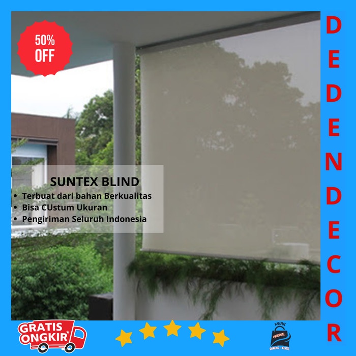 Silvashope Suntex Blind Tirai OutdoorTirai Foil Tirai Anti Air Dan Anti Cahaya