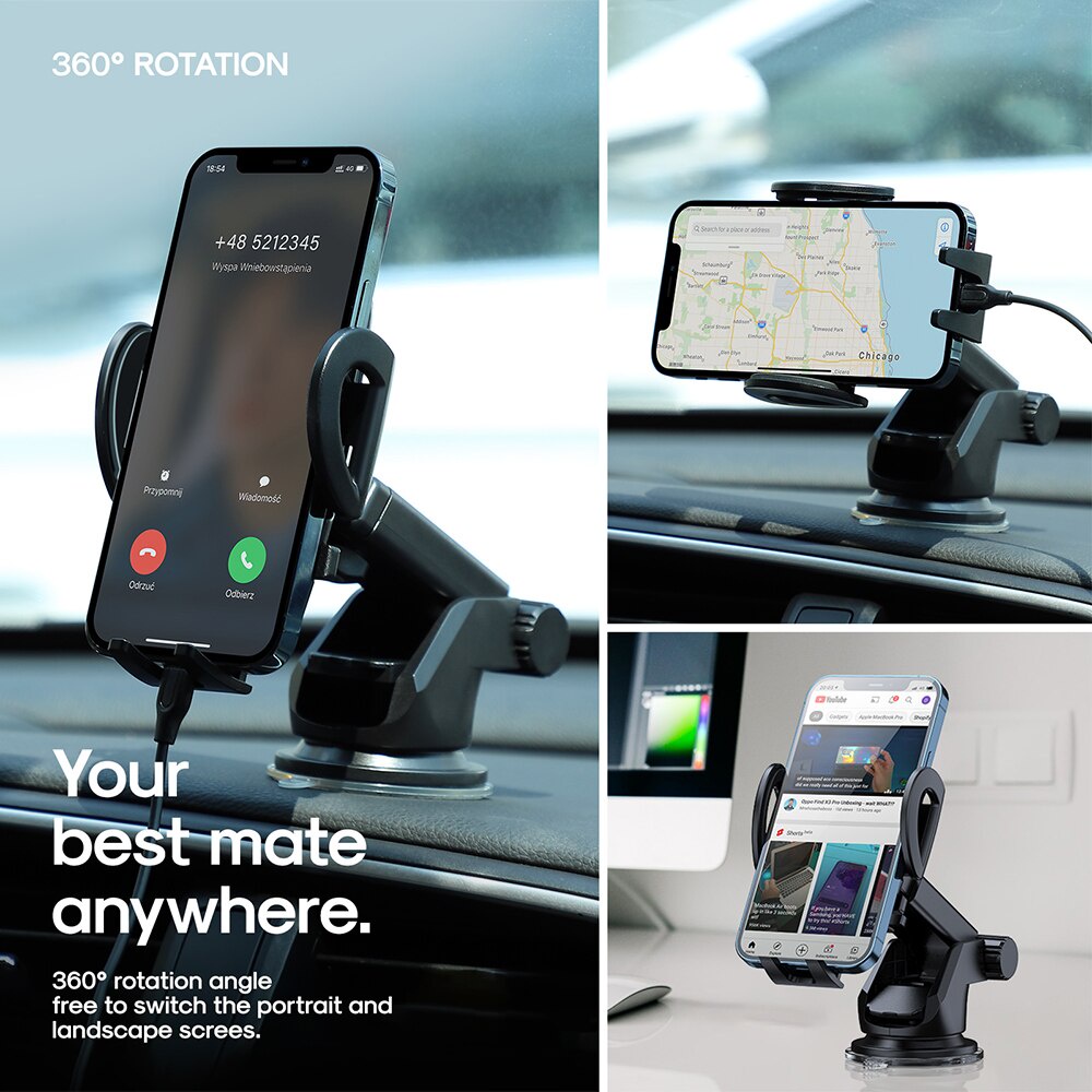 Joyroom Universal Mekanik Dudukan Telepon Mobil Dashboard Air Outlet Mount Stand Untuk Telepon 4.7-6.7 Inci