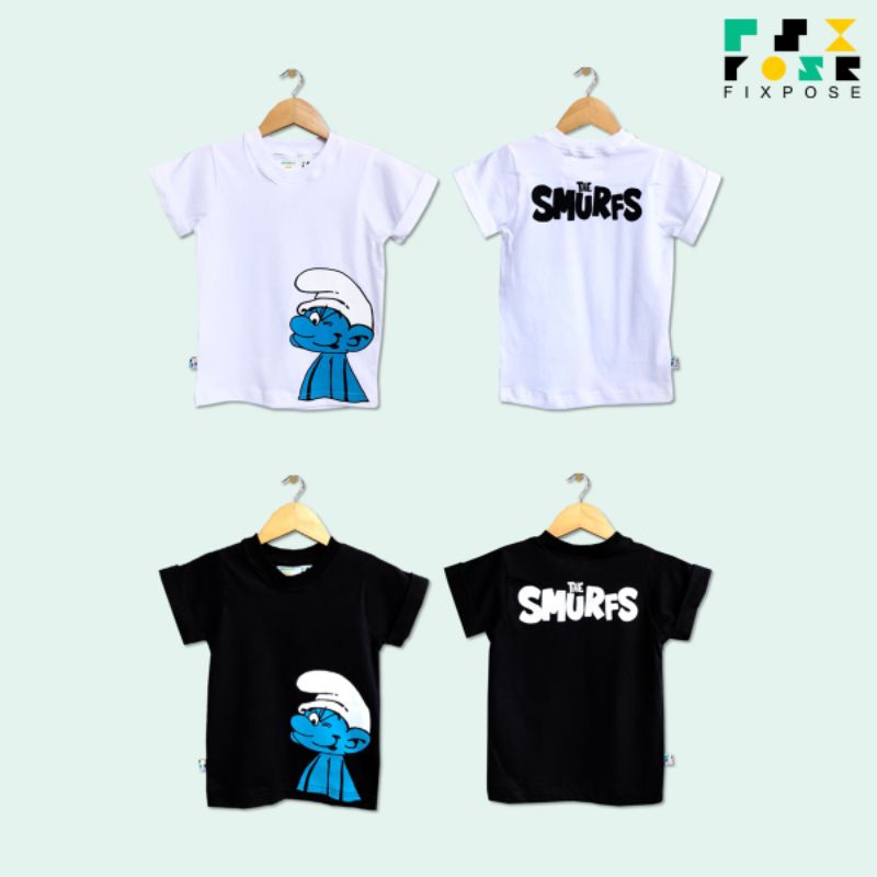 kaos anak keren SMURFS FIXPOSEBABY