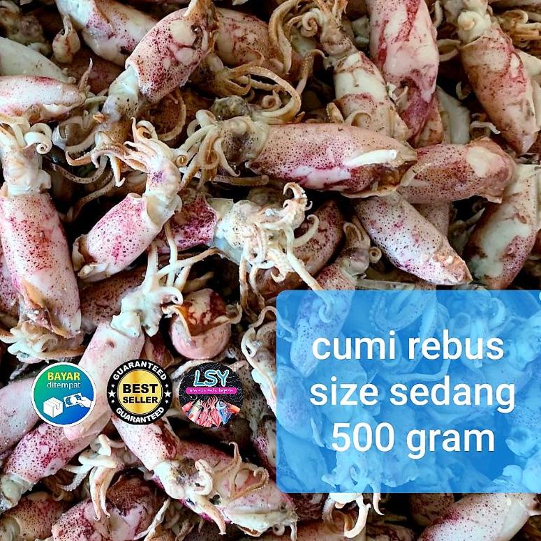 

✤Terbaru ikan asin Cumi rebus/ sotong rebus size sedang 500gr 88 ✤