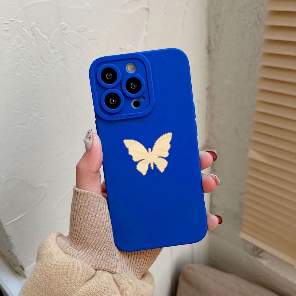 Baru Softcase Butterfly CC34 for Iphone 6 6s 6+ 6s+ 7 8 X Xs Xr Max 11 12 13 Pro Max 14+ Plus and Infinix Hot 9 10 11 11s NFC 12 12i Play Note 8 12 Pro 5G Smart 5 6 6+