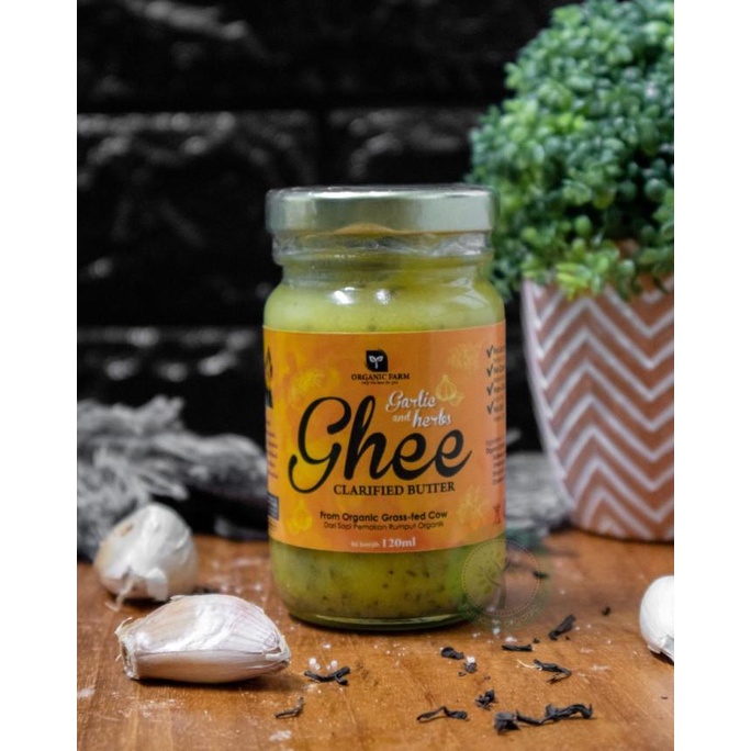 

GARLIC AND HERBS ORGANIC FARM GHEE 120ML TERLARIS TERPERCAYA ORIGINAL