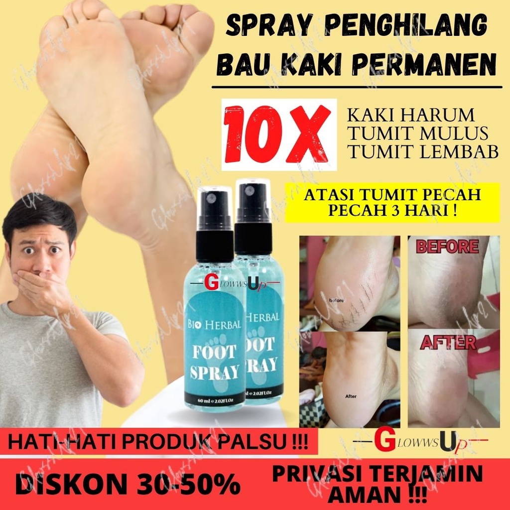 FOOT SPRAY BIO HERBAL ORIGINAL 60ML - FOOT SPRAY - PENGHILANG BAU KAKI