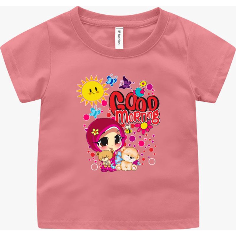 Kaos Anak Perempuan Sholeha Baju Anak Usia 2 Sampai 10 Tahun T shirt Anak Cewek Baju Anak Anak Kaos Oblong Ank Perempuan