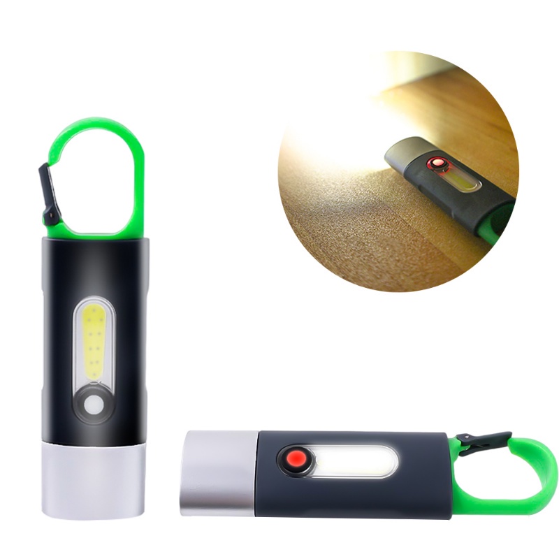 Senter Led Portable Rechargeable XP-G COB Flash Light Torch Lantern 4mode Penerangan Lampu Camping Senter Led Mini