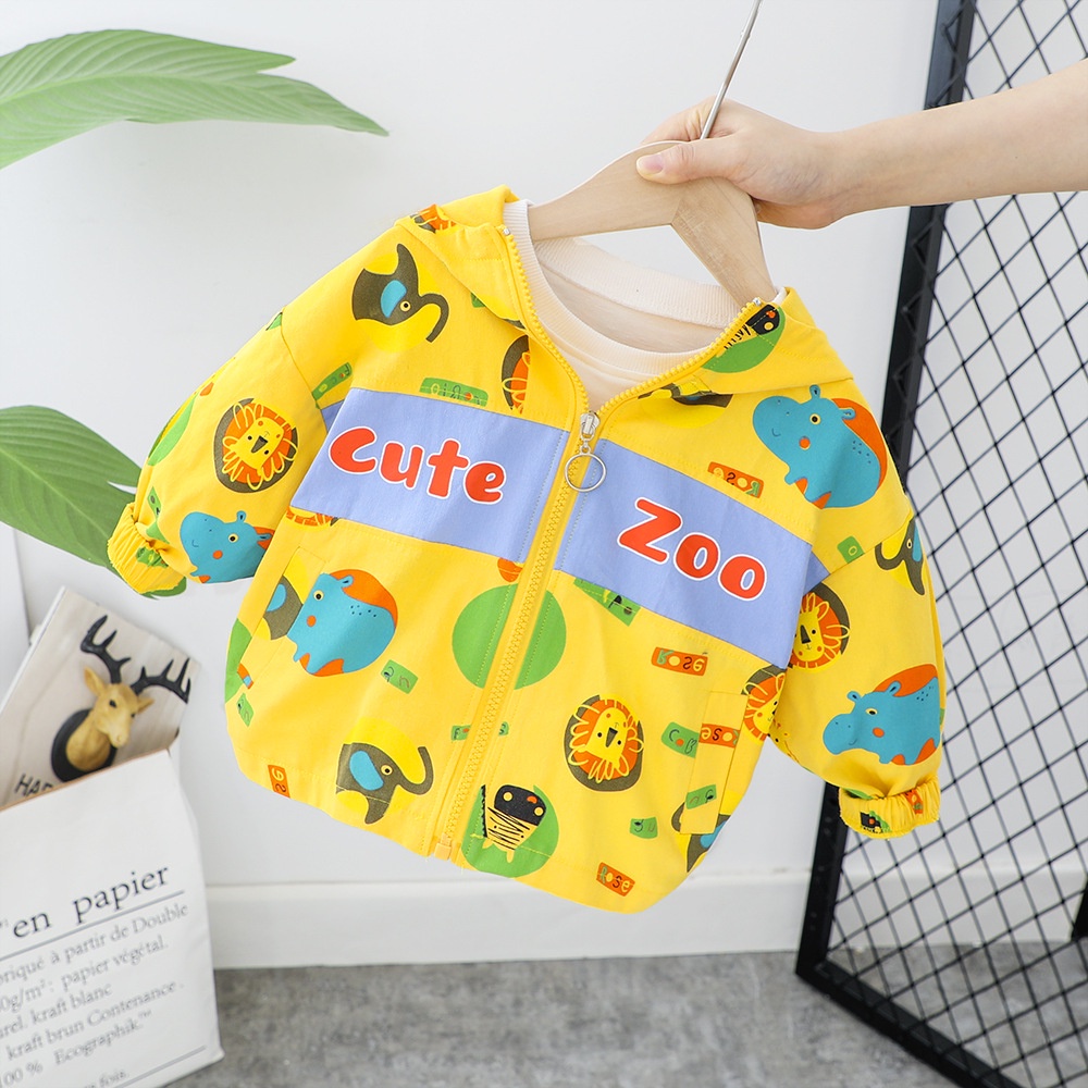 CZ88 NEW Jaket bayi dan anak motif cute zoo