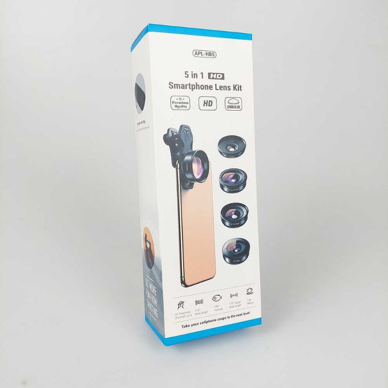 APEXEL Lensa Kamera Smartphone Universal Clip 5 in 1 Lens - APL-HB5