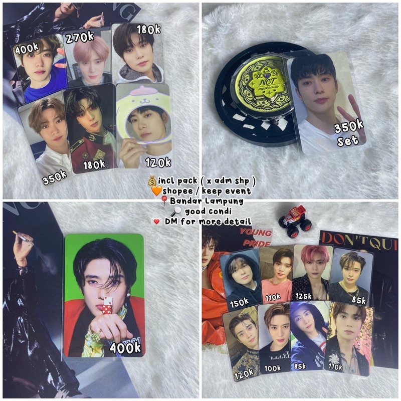 wts pc photocard jaehyun nct 127 neo zone pilek monde sanrio hand mirror binder sticker resonance re