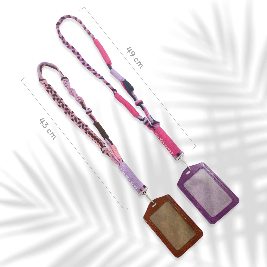 Macrame Lanyard Handmade BY Yolanda| Premium | Tali  Lanyard | Tali ID Card Lucu |COD|