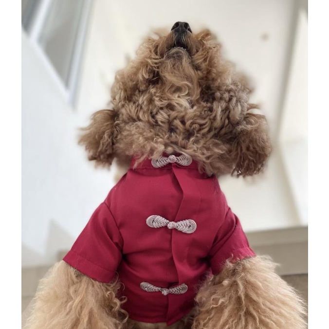 Baju Anjing Jantan Imlek Red Qipao