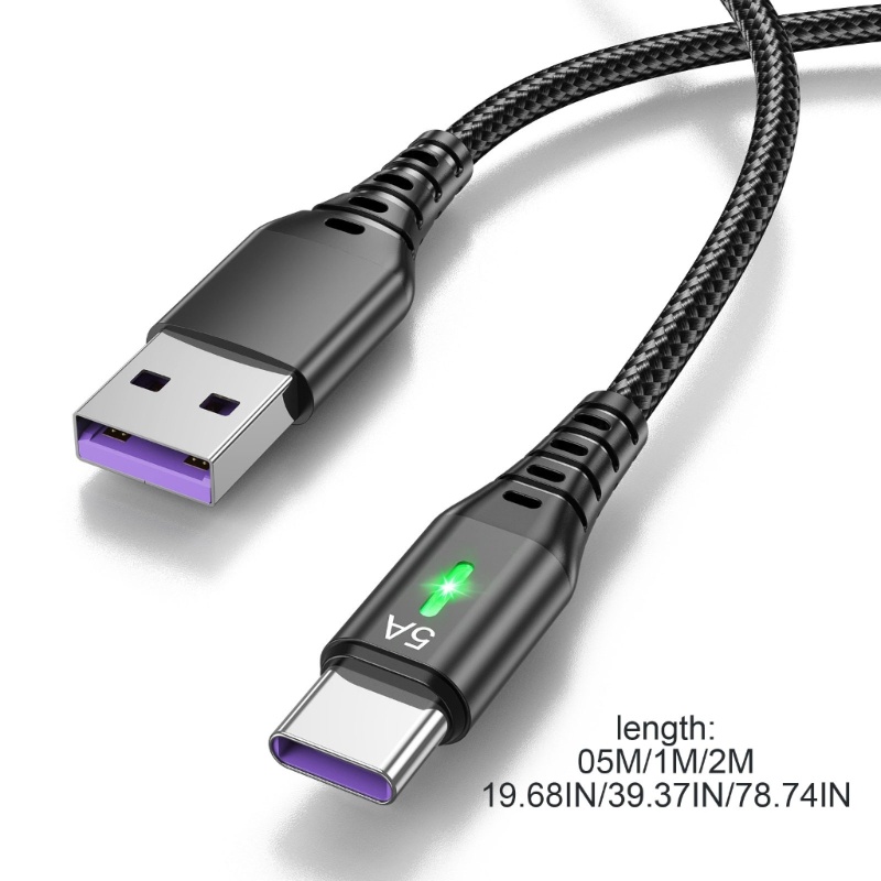 Zzz Kabel USB C Ke USB C 66W/6A Fast Charging USB Type C Charger Cord Untuk Laptop