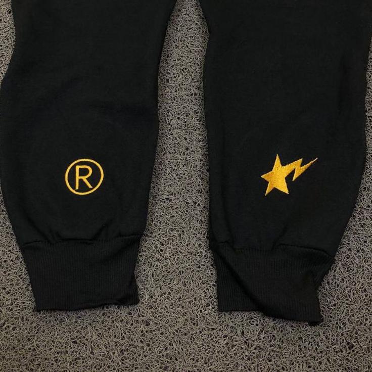 Murah Meriah CELANA JOGER A BATHING APE BAPE STAR GOLD ZIPER FULL BORDIR AUTHENTIC PREMIUM QUALITY