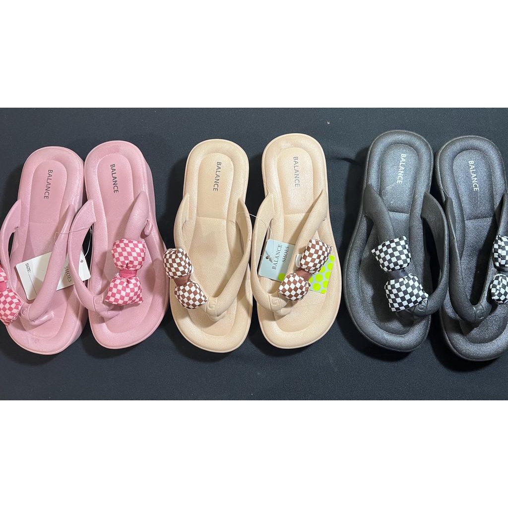 001_Sandal melisa import,Sandal jepit Wanita  Import Tebal 2-4 Cm  Bahan Spons Super Ringan Empuk Elastis