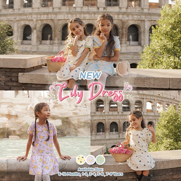 LIBBY ANNA DRESS - LIBBY Lily Dress Anak Perempuan 6 Bulan - 8 Tahun/ LIBBY LILY DRESS - DRESS LIBBY