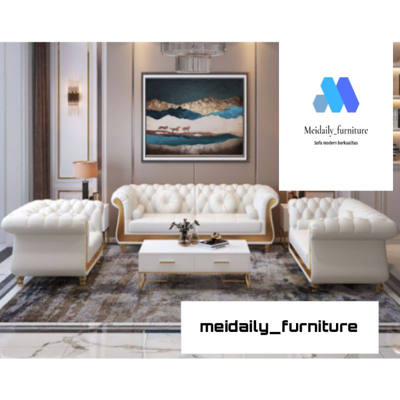 Sofa Jati Minimalis 321 Sofa Tamu Premium Gaya Amerika Caterfield Sofa Ruang Tamu Modern Super Empuk