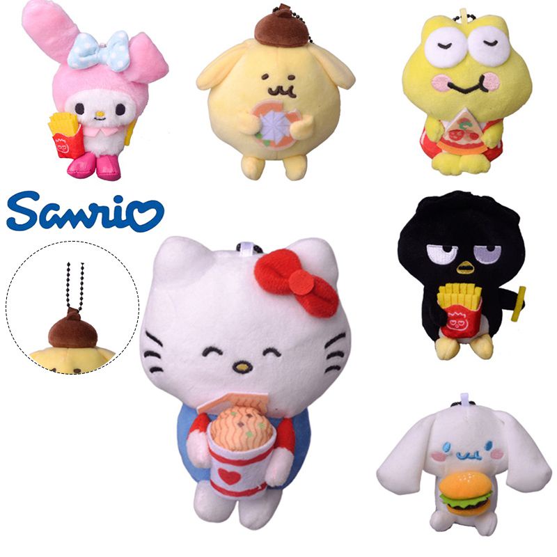 Lembut Sanrio Mymelody Plush Keychain Boneka Boneka Liontin Hadiah Anak