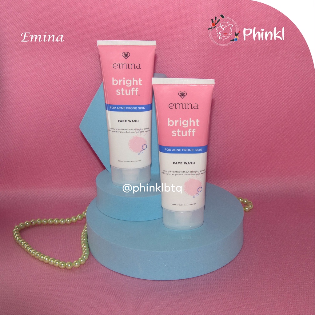 `ღ´ PHINKL `ღ´ ╰☆☆ 𝔢мιℕά ☆☆╮ Emina Face Wash Bright Stuff For Acne Prone Skin BESAR 100ml jerawat memutihkan