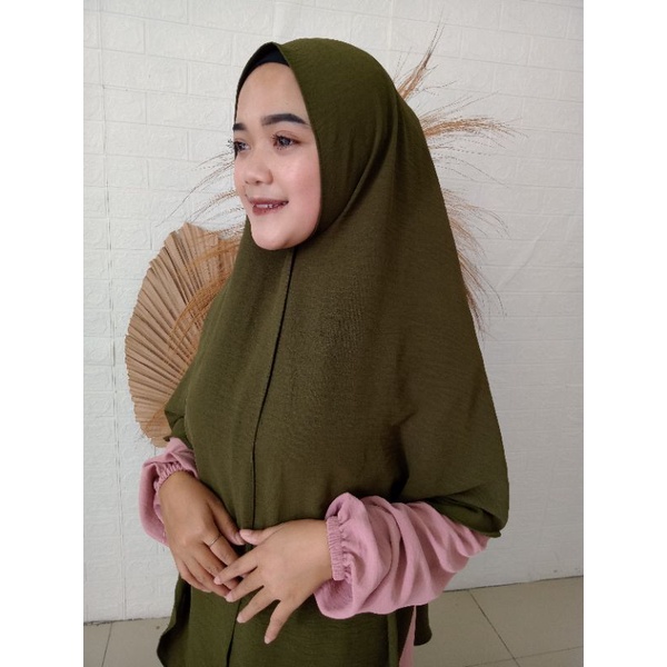 pashmina oval syar'i pashmina curve crinkle jumbo