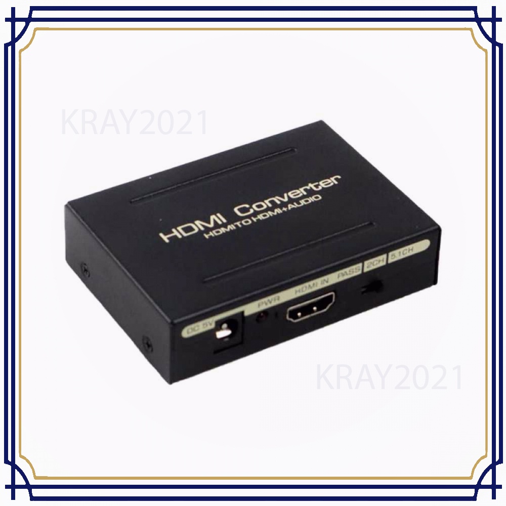 HDMI to HDMI + Optical SPDIF + RCA Audio Extractor Converter -CV345