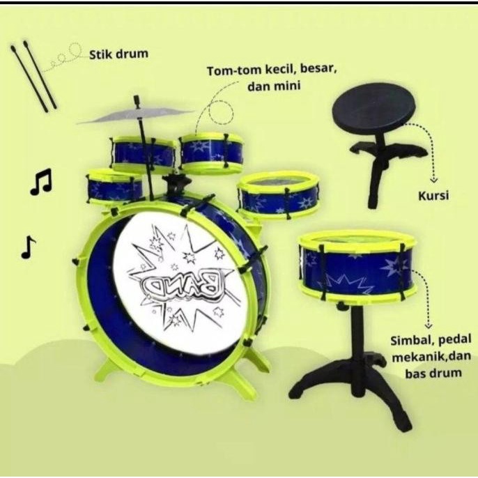 Mainan Big Band Anak / Mainan Drum Anak