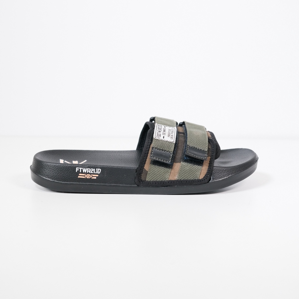 FOOTWEAR21.ID  - Fredrinn Black | Sandal Slop Slipper | Sandal Unisex Anti Slip