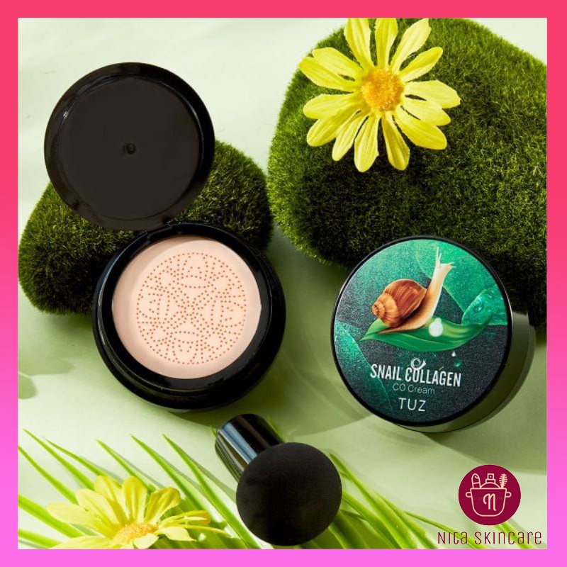 Tuz Snail Collagen CC Crem Mushroom Head Air Cushion Waterproof