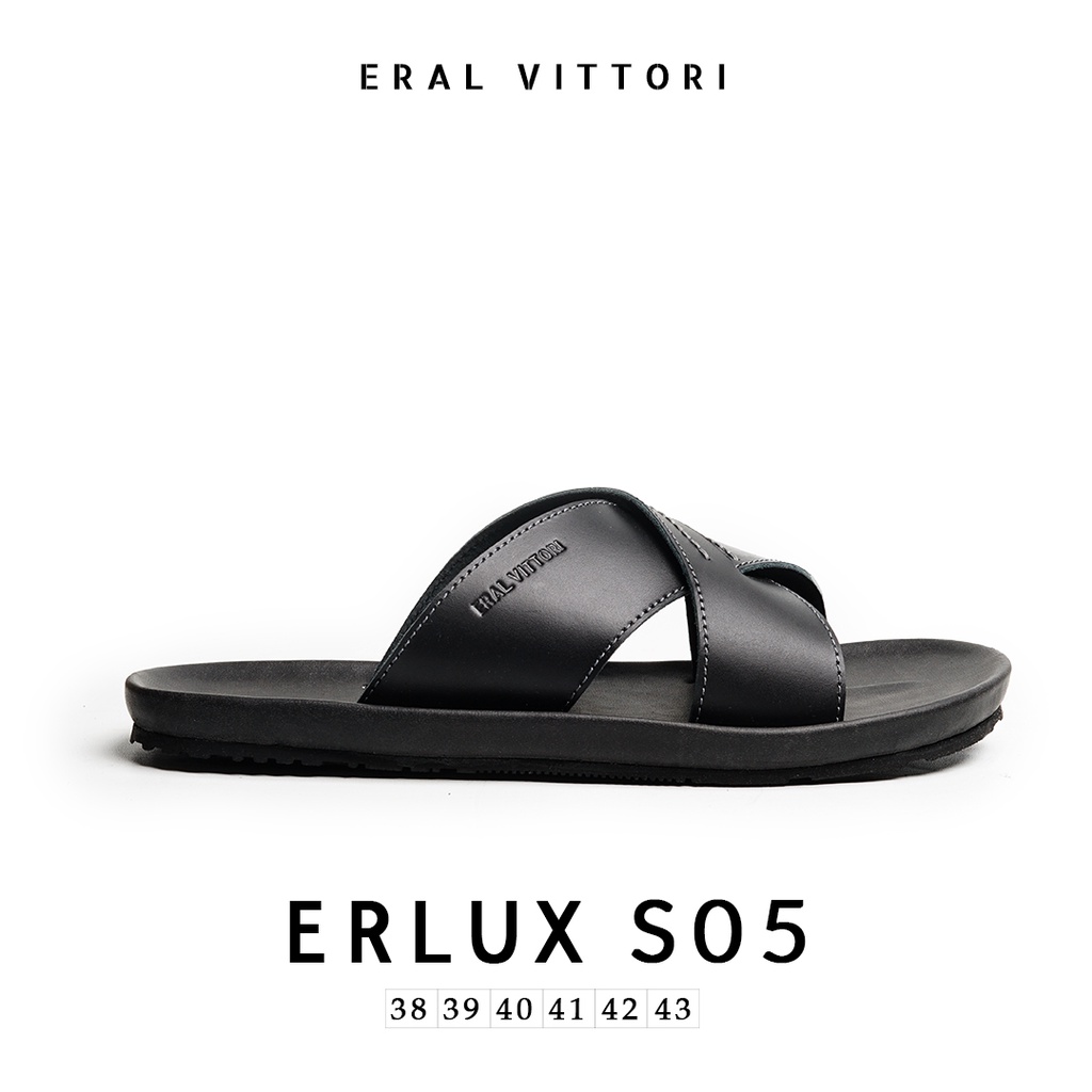 Eral Vittori - Erlux S05 Sandal Kulit Kasual Pria