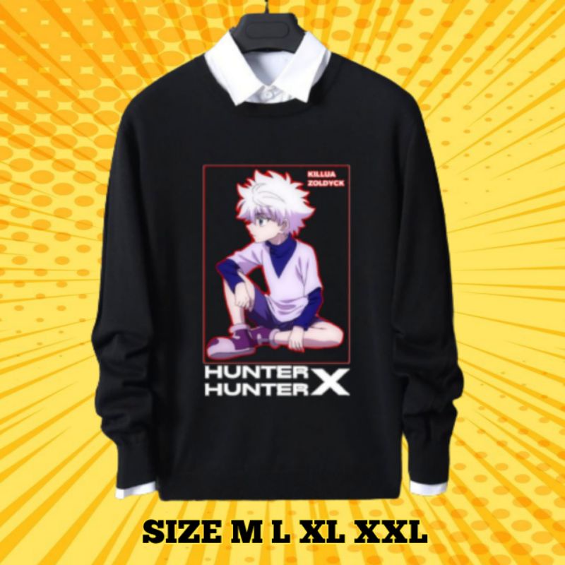 SWEATER CREWNECK KILLUA ZOLDYCK ANIME HUNTER X HUNTER