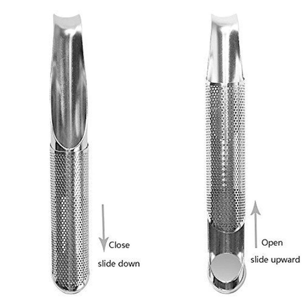 [Elegan] Sendok Teh Filter Kreatif Desain Pipa Stainless Steel Saringan Panjang Mesh Bagus Tempat Teh