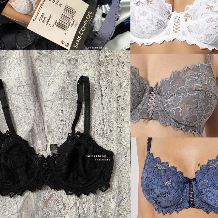 Quality Control✅#3 Sans Complexe France Arum Minimizer Embroidered Lace Bra Rumah Bralette Cup DD E 