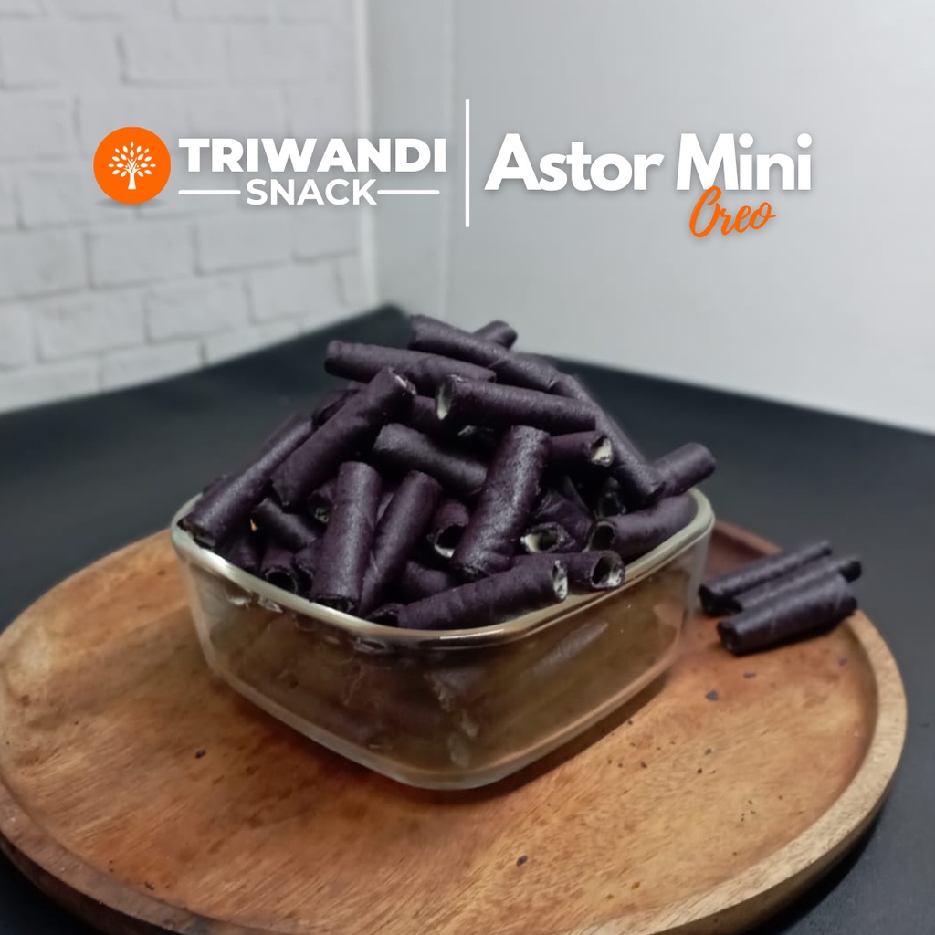 

Wafer stick (Astor) Mini Rasa Oreo 100 - 250gr TRIWANDI SNACK oleh oleh bandung