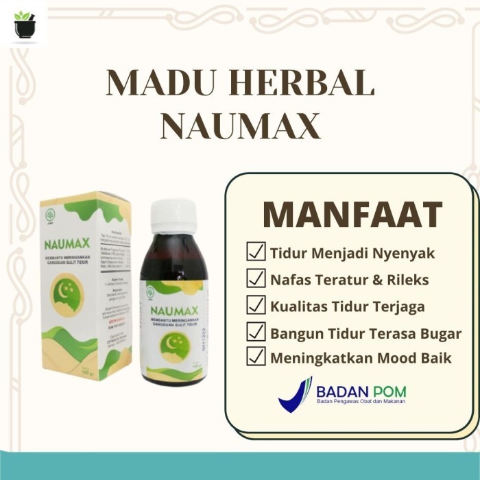 

MADU NAUMAX herbal solusi atasi insomnuia, madu tidur, madu deep sleep