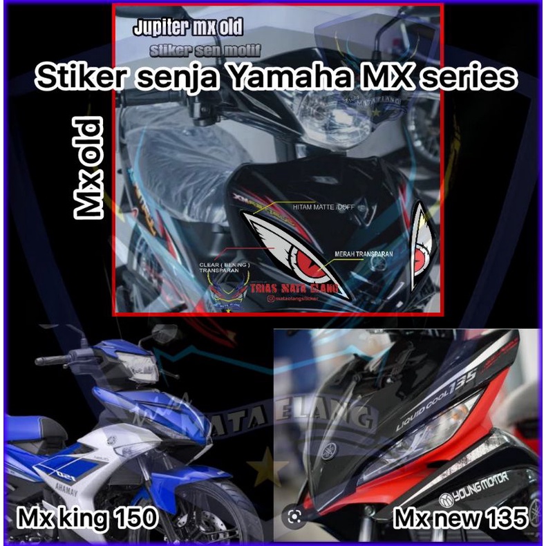 stiker sen senja jupiter MX OLD,MX NEW 135,MX KING 150 keren unik