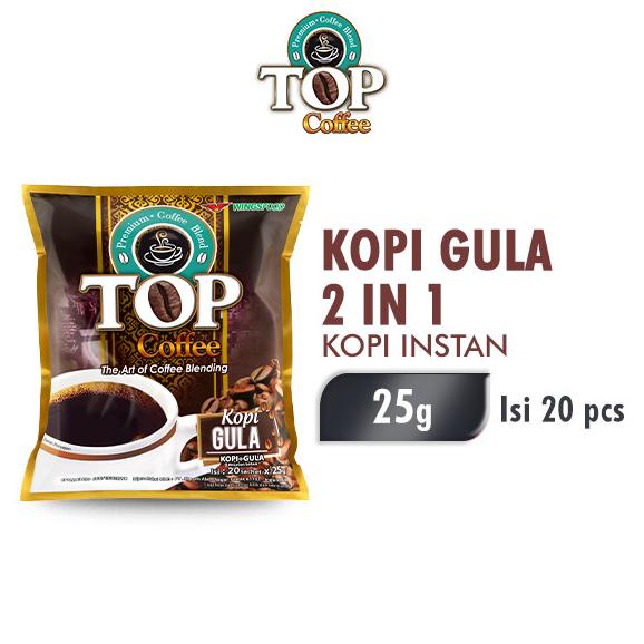 

[BISA COD] Top Coffee Kopi Instan Kopi Instan Gula (2in1) 25 gr x 20 pcs