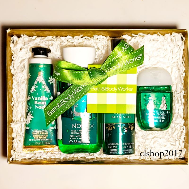 BBW VANILLA BEAN NOEL TRAVEL SIZE GIFT SET PAKET BATH &amp; BODY WORKS