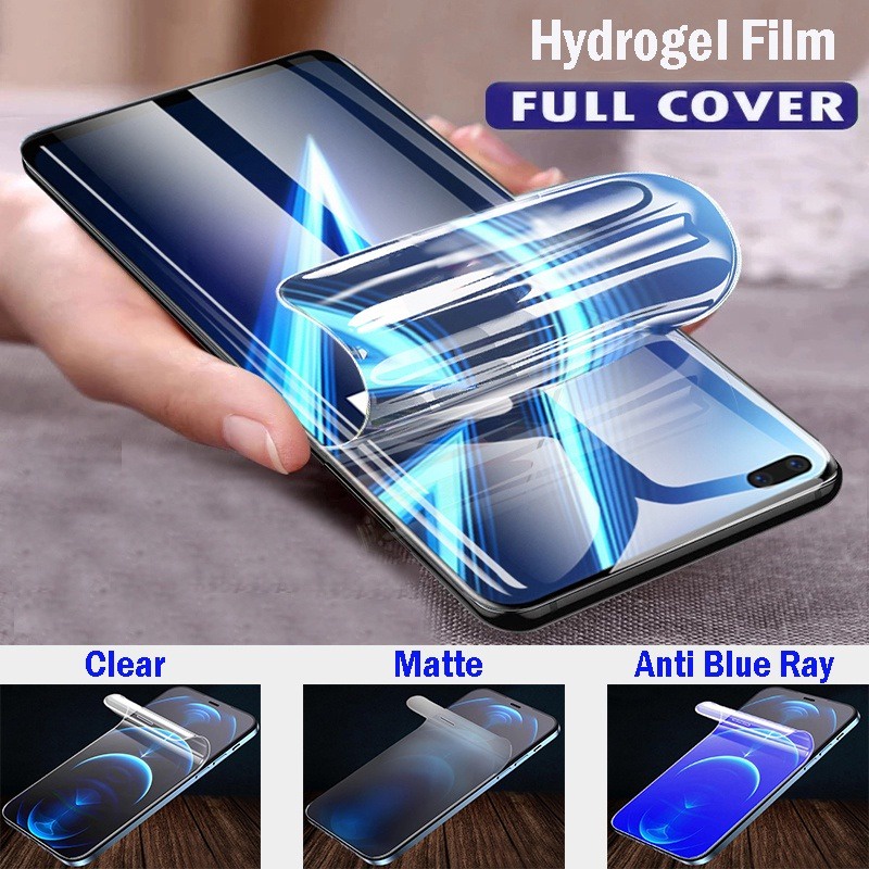 Anti gores screen protector hydrogel super Clear / Anti Radiasi(blueray) / Matte / Matte+Privacy Anti Spy semua tipe handphone bahan TPU super elastis mendukung layar yang melengkung dan cembung harga ramah di kantong