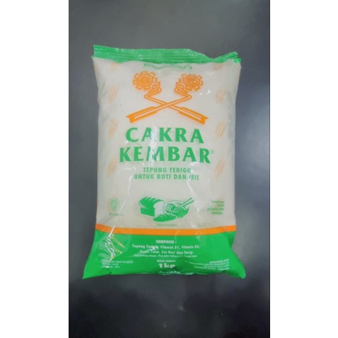 

(BAG 1KG) Tepung terigu cakra kembar / segitiga ekonomi bag 1kg