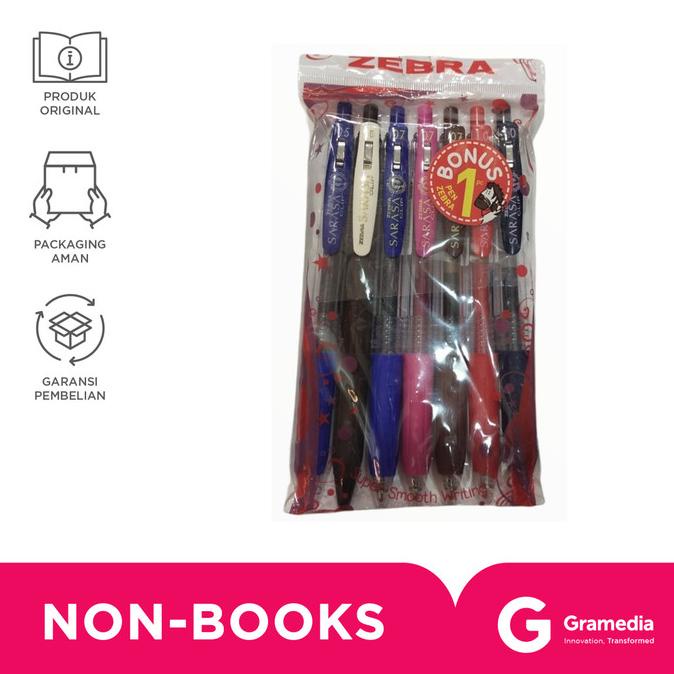 

Zebra Sarasa Clip Set 6 Pcs Free 1 Pcs gram33 Berkualitas