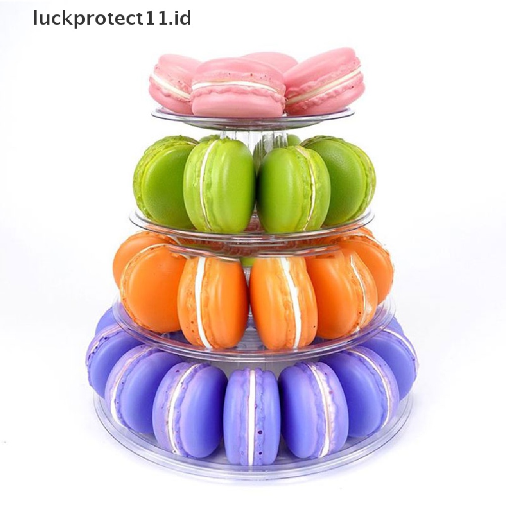 /Fashion Hot// Fashion// Multitiers Macaron Display Stand Cupcake Tower Rack Cake Stand Nampan PVC Kue.