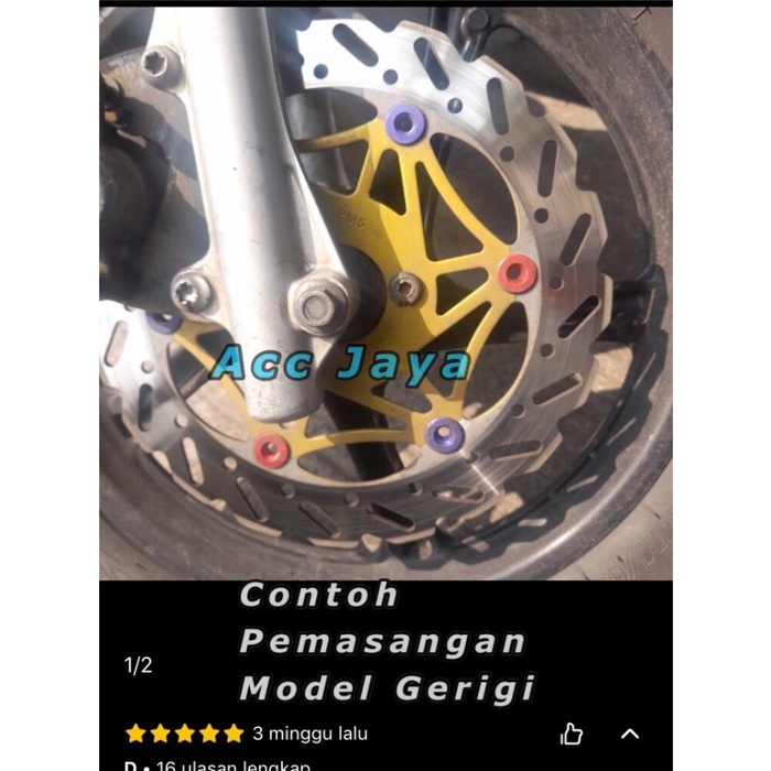 Piringan Cakram Disc Lebar Besar 260MM Motor Mio J / Mio M3 Lubang 3