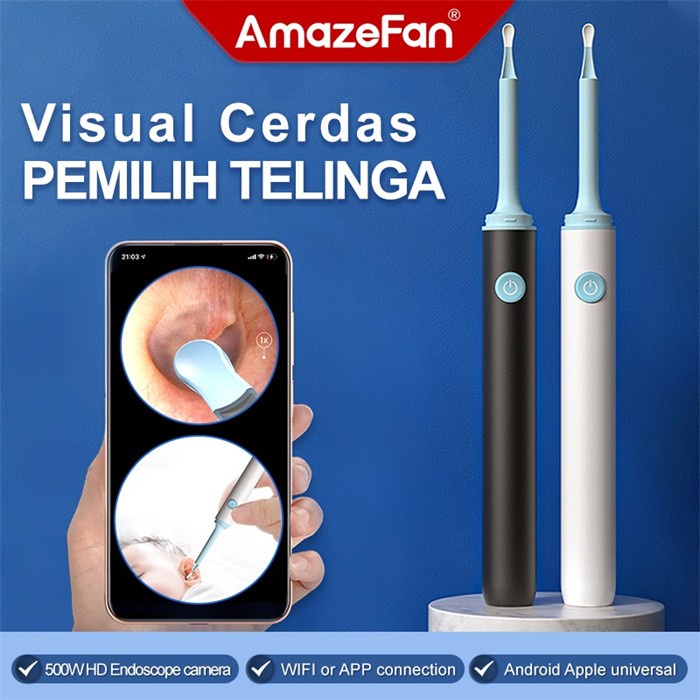 ALAT PEMBERSIH TELINGA DENGAN PEMETIK TELINGA VISUAL YANG CERDAS
