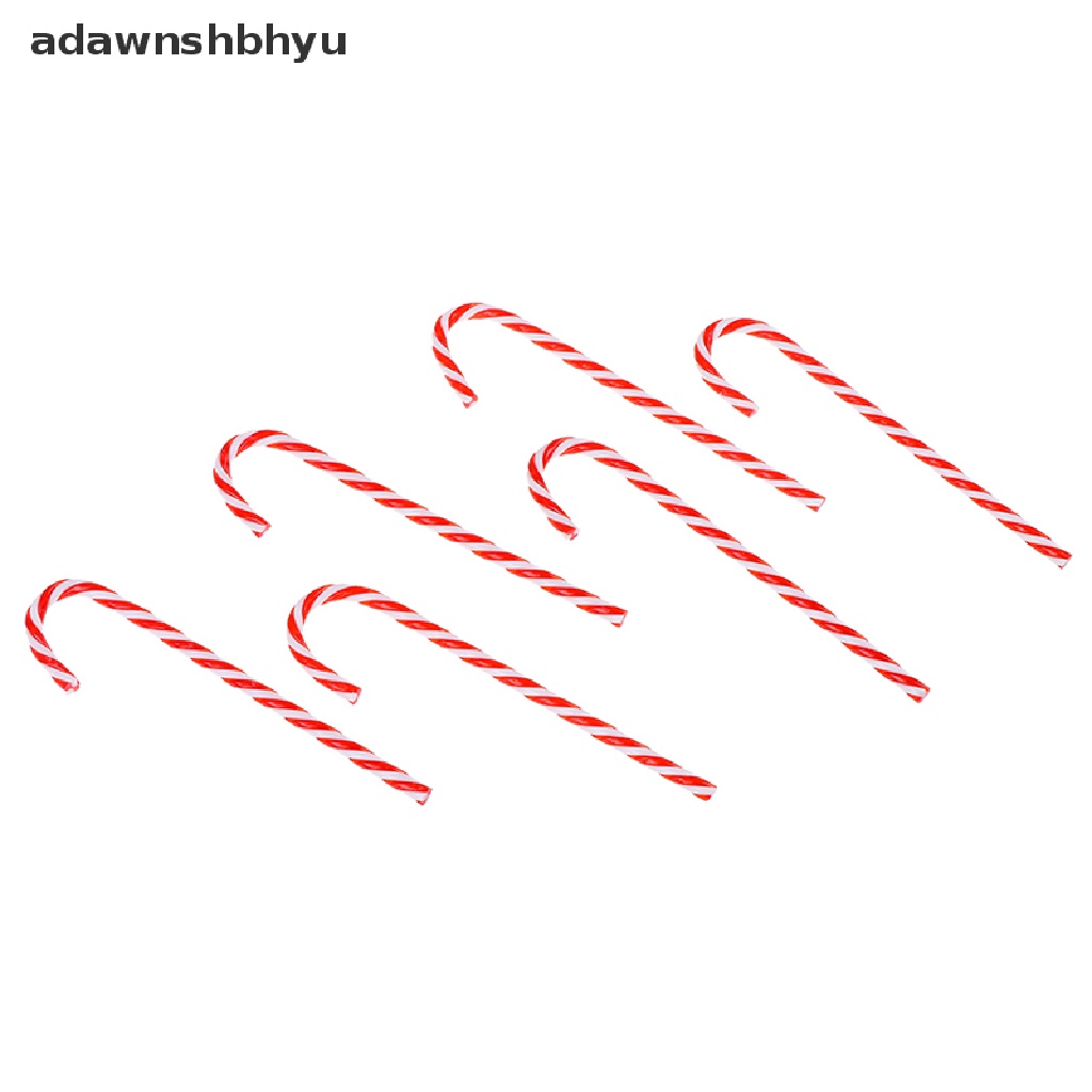 Adawnshbhyu 6 Pcs Xmas Pohon Permen Tongkat Hiasan Gantung Dekorasi Natal Party Decor  Id