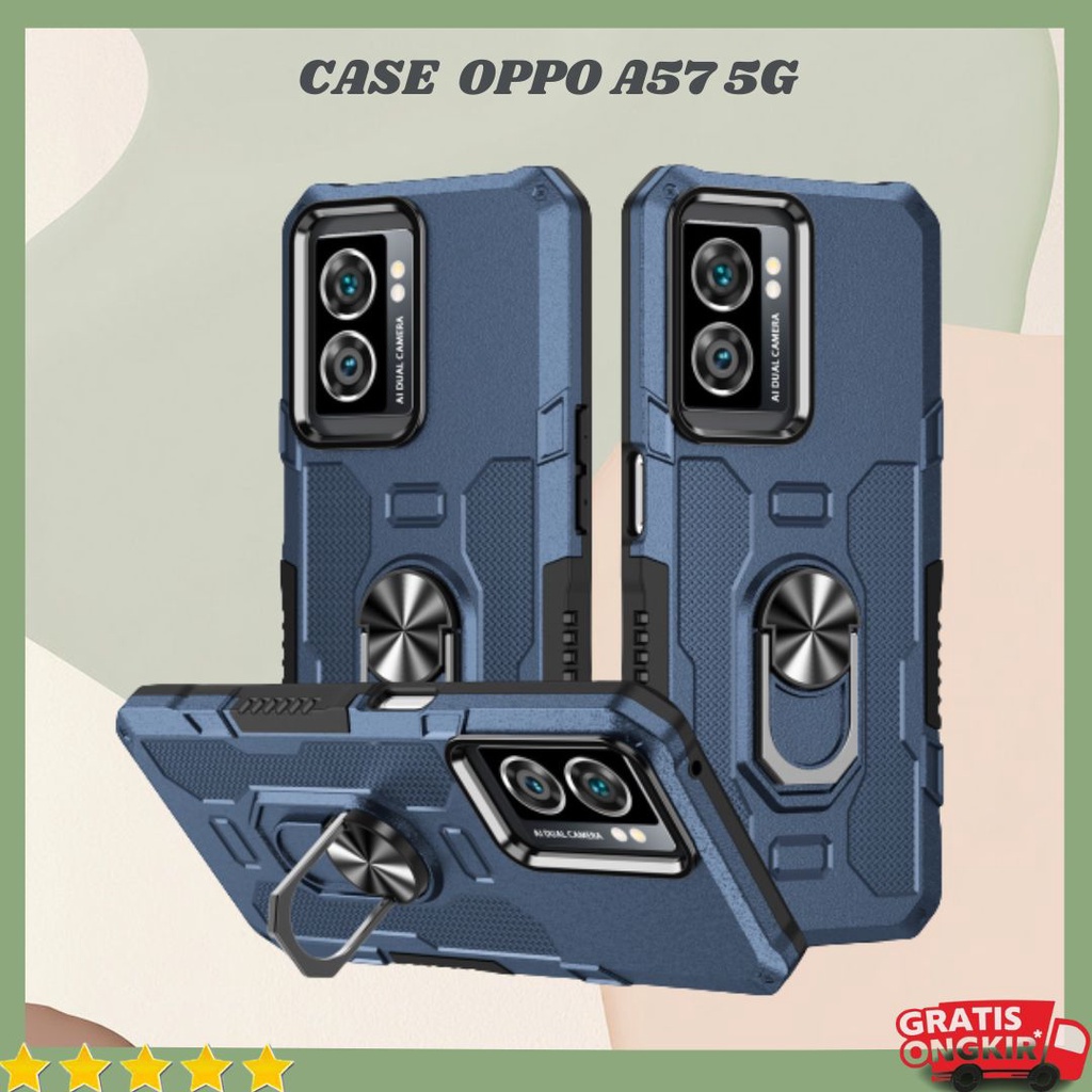 Premium Hard Case Oppo A57 5G - Casing Oppo A57 5G Ring Armor