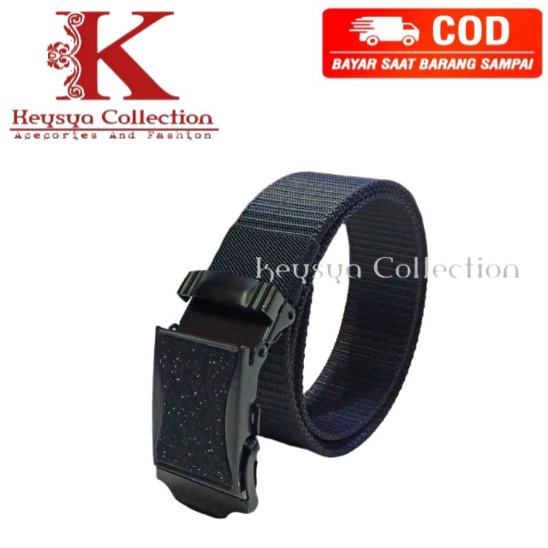 ikat pinggang pria canvas model jepit sabuk Nylon Canvas Tactical