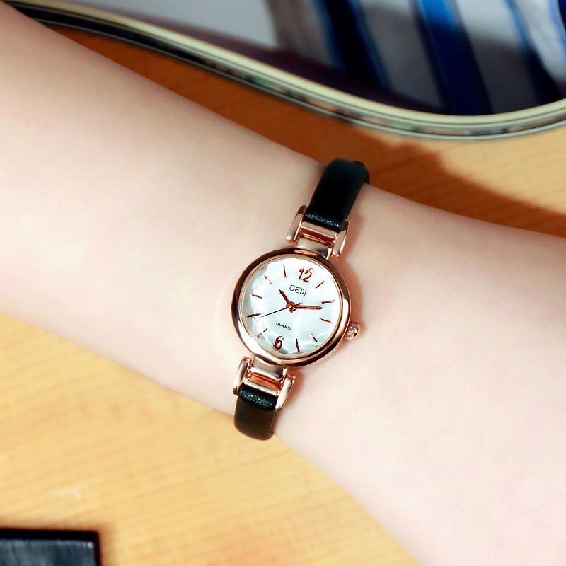 Jam Tangan Wanita RJ-11 Kulit Asli Fashion Import Korea
