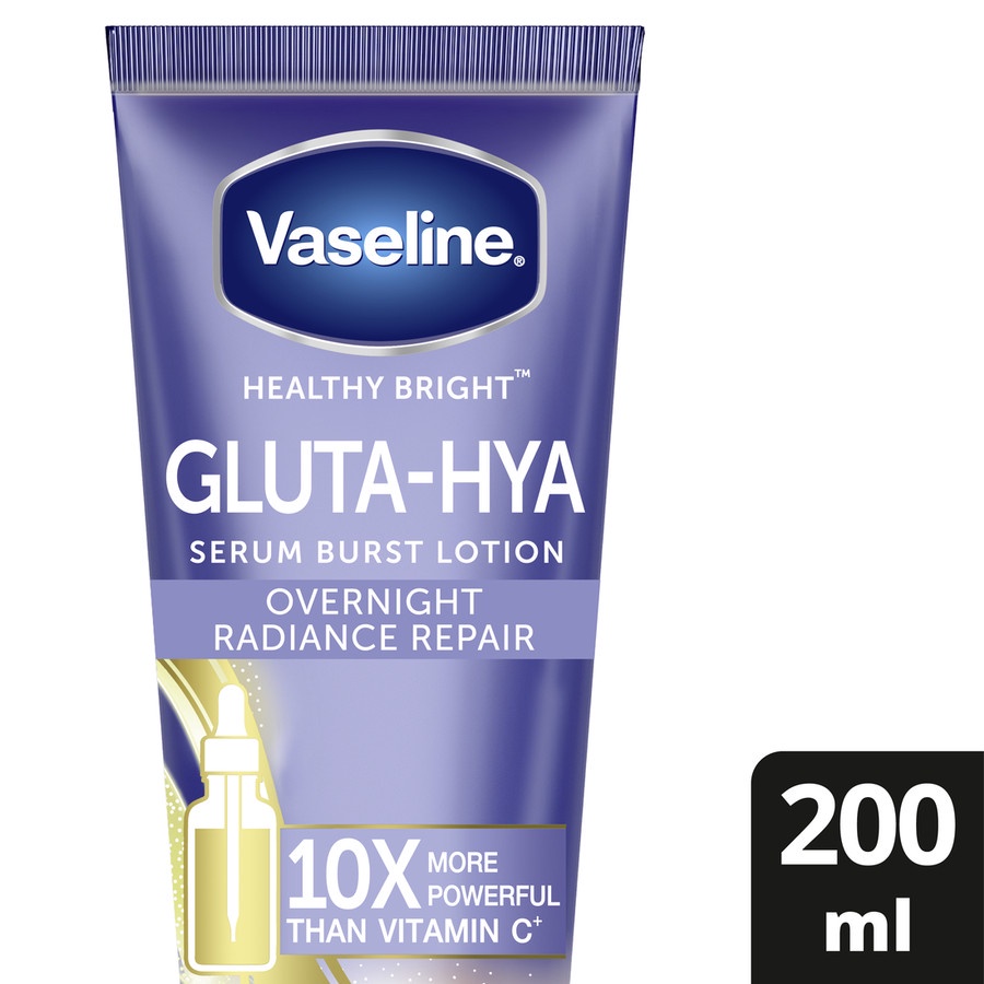 Vaseline Healthy Bright​ Gluta Hyaluron &amp; Peptide Serum Lotion Overnight 200ml